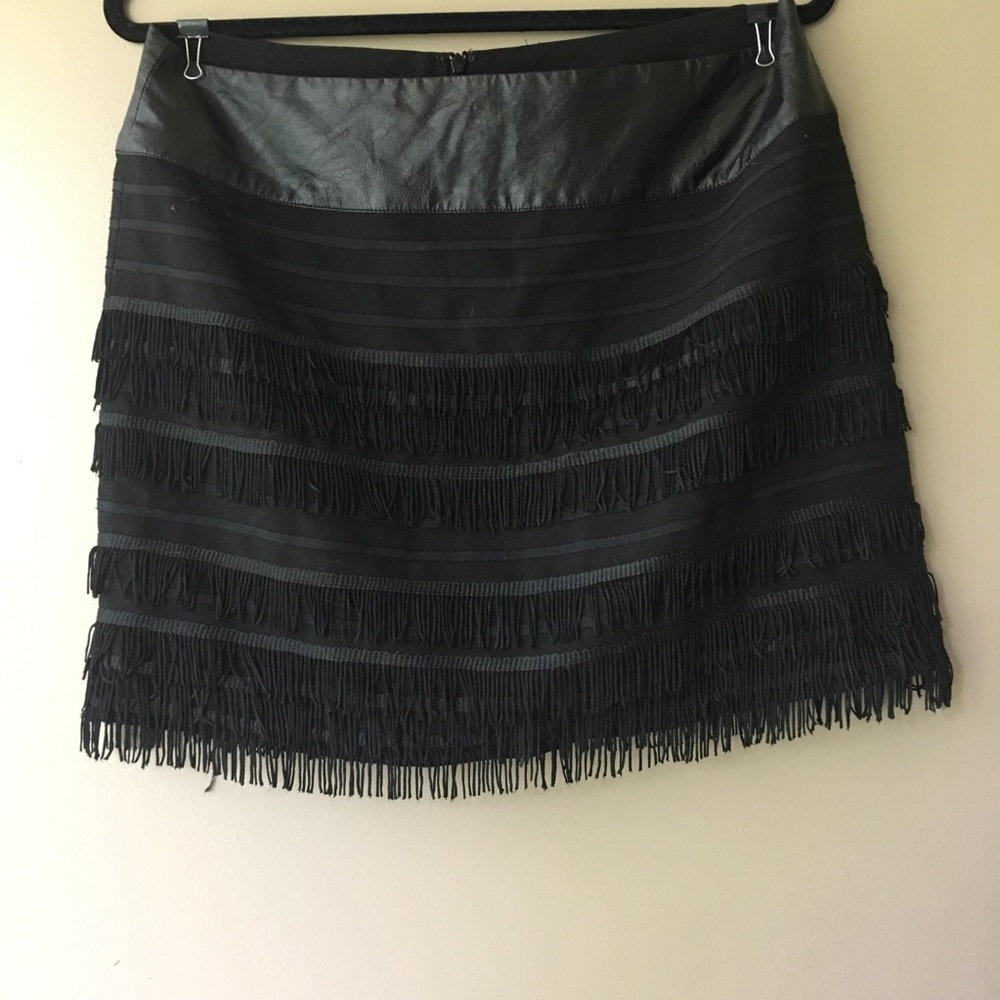 SOLD SAKS flirty fringe skirt